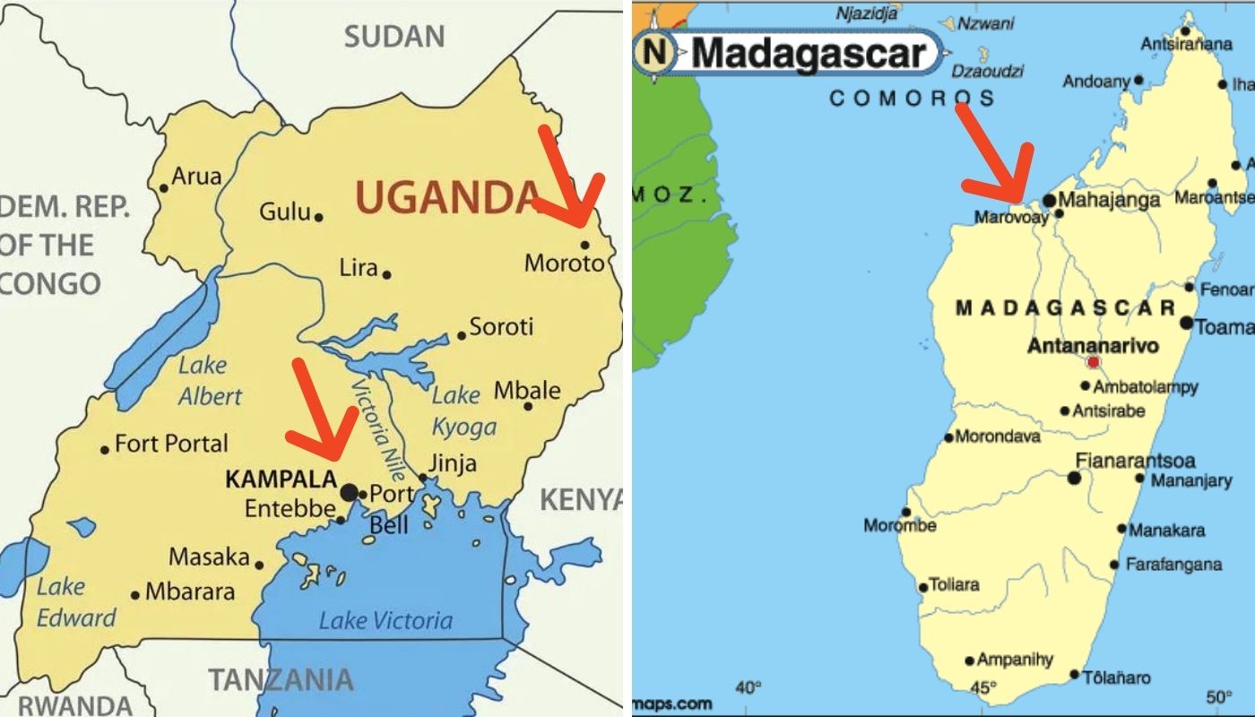 Uganda e Madagascar